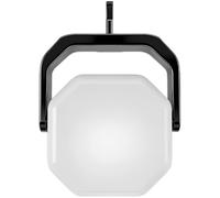 yeeplant Lanterna portatile da campeggio a LED alimentata dal sole, luce di emergenza con 3 modalità di colore, ricaricabile tramite USB, gancio, foro per staffa, forza di fissaggio sicura per
