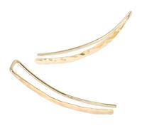 yeeplant Orecchini a forma di U minimalisti da donna, design ad arco fatto a mano per l'uso quotidiano