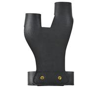 yeeplant Protezione per le dita in pelle per tiro con l'arco, protezione per le dita e le mani, 16,5 cm, protezione per il polso per tiro e caccia, guanto artigianale per tiro con l'arco, semplice da