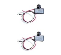yeeplant Sensore di luce esterna Nk-101A, 2 pezzi crepuscolo a fotocellula interruttore 120Vac, luce stradale on/off automatica, Ul Listed, 5Amp 600W, 4Amp 480Va