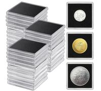 yeeplant Set di 30 custodie per monete in acrilico per dollaro d'argento e mezzo dollaro, 5 opzioni di dimensioni per 2,2-4,5 cm