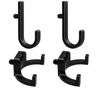 yeeplant Set di 4 ganci per capannone, include 2 ganci a V e 2 ganci a J, ganci in ABS resistenti, montaggio facile, ideale per organizzare strumenti e accessori nel capanno