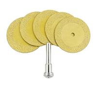 yeeplant Set di dischi da taglio, 5 pezzi, 1,97 pollici, codolo rotondo per piastrelle in pietra ceramica, dischi da 50 mm