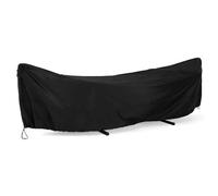 yeeplant Tessuto Oxford con corde e cordino, 3,4 m, protezione antipioggia per amaca, nera, resistente, copertura protettiva per altalene da giardino, 360 x 130 x 90 cm
