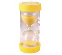 yeeplant yeeplant - Clessidra da 3 minuti, con sabbia e limone, graziosa decorazione da scrivania, per la gestione del tempo dei bambini, denti spazzolati, con guscio in plastica, vetro e sabbie