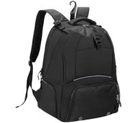 yeeplant Zaino da tennis da 20 l, nero, con ampio scomparto principale e indipendente per scarpe, separazione bagnato e asciutto, una borsa versatile da viaggio per palestra da uomo