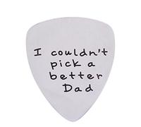 YeeQin I Couldn' t Pick a Better Dad Uomo Acciaio plettro Regalo per papà papà Padre