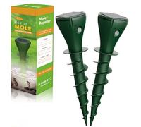 Yeerain Dissuasore per talpe, 2 pezzi, spaventappi, spaventappi, spaventappi, talpe, scoiattoli, arvicole dai giardini