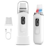 Yeerain Pulizia Viso Ultrasuoni, Skin Scrubber con 4 Modalità e Impermeabile IPX7, Luce Rossa e Blu Spatola Professionale Punti Neri Rimozione Pulizia Profonda la Viso Peeling e Cura