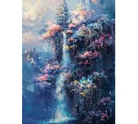 Yeerum 5D Fai Da Te Kit Per Pittura Diamante Painting Autunno, Diamond Painting Paesaggio Kit Completo Drill Rhinestone Embroidery Cross Stitch Arts Craft for Home Wall Decor 30x40cm