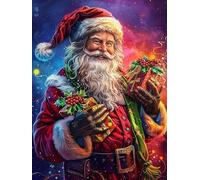 Yeerum 5D Fai Da Te Kit Per Pittura Diamante Painting Babbo Natale, Diamond Painting Natale Kit Completo Drill Rhinestone Embroidery Cross Stitch Arts Craft for Home Wall Decor 30x40cm