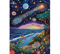 Yeerum 5D Fai Da Te Kit Per Pittura Diamante Painting Cielo Stellato, Diamond Painting Paesaggio Kit Completo Drill Rhinestone Embroidery Cross Stitch Arts Craft for Home Wall Decor 30x40cm