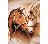 Yeerum 5D Kit Fai da Te Pittura Diamante Cavallo, Pittura Diamante Animale Kit Completo Trapano Ricamo Punto Croce Arti Mestieri per la Decorazione della Parete di Casa 30x40cm