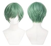 YEESHEDO Parrucca da uomo, unisex, anime, cosplay, parrucca da donna, corta, sintetica, diritta, Halloween, carnevale, costume a tema festa (Saja Boys-Baby)