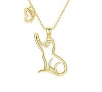 YEESIA Collana da donna in argento Sterling 925 con ciondolo a forma di animale, regalo per donne, 27*18, Argento, Non pietra preziosa