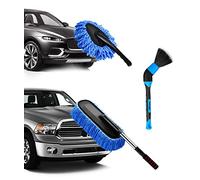 YeewayVeh Kit spolverino per Auto, Confezione da 3 pennelli per Dettagli Auto, con Spazzola Estensibile in Microfibra per Polvere e Graffi e Spazzola Morbida per Interni Auto, per Veicoli, Moto e