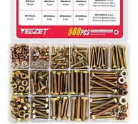 YEEZET 588 Pz M6 M8 M10 Bulloni esagonali e Dadi Assortimento Kit,include 13 misure più comuni,Acciaio legato di grado 8.8