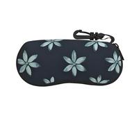 yefan Bella custodia per occhiali di camelia, custodia morbida per occhiali portatile, custodia per occhiali da sole con chiusura a cerniera, adatta per uomini e donne.