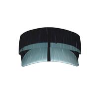 yefan Cappello nero con ombrello sotto la pioggia, cappello per sport all'aria aperta, traspirante, e non soffocante, anti-UV, unisex, adatto per escursionismo., Nero , Taglia unica