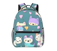 yefan Cute Little Fox zaino da viaggio, leggero zaino casual e unisex, adatto per scuola, studio e viaggi.