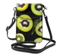 yefan Green Kiwi Borsa a tracolla da donna, portafoglio per telefono con cerniera, borsa a tracolla, tracolla regolabile.