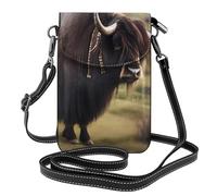 yefan Mighty Highland Yak - Borsa a tracolla da donna, portafoglio con cerniera, borsa a tracolla, tracolla regolabile.