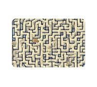yefan Tappetino con mappa del tesoro labirinto, 40 x 60 cm, antiscivolo, adatto per cucina, ingresso, bagno, ecc.