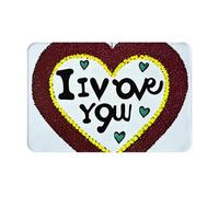 yefan Tappeto Love Confessions 40x60 cm, antiscivolo, adatto per cucina, ingresso, bagno, ecc.
