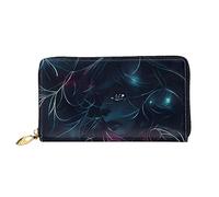 yefan The Girl in The Dream, portafoglio con cerniera, portafoglio di grande capacità, portafoglio lungo, portafoglio organizer multi-carte, unisex, Nero , Taglia unica