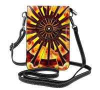 yefan Turning The Flame - Borsa a tracolla da donna, portafoglio per telefono con cerniera, borsa a tracolla, tracolla regolabile.