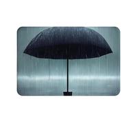 yefan Zerbino con ombrello nero in the rainfront, tappetino assorbente e antiscivolo, 60 x 40 cm, per ingresso, camera da letto