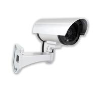 yefix Telecamera di Sorveglianza Finta da Esterno e Interno con Luce LED Rossa Lampeggiante e Design Realistico