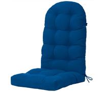 YEFU Adirondack - Cuscino per sedia a dondolo, con schienale alto, ispessito, per sedie da patio, per interni ed esterni, 129 x 50 x 12 cm, colore: blu scuro