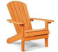 YEFU Sedie Adirondack in plastica resistenti alle intemperie, sedie da patio 5 gradini di facile installazione, come il vero legno, ampiamente utilizzate in esterni, braciere, terrazza, prato, esterni