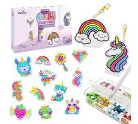Yefun 5D Unicorno diamante pittura immagini per le ragazze, Unicorno Set, fai da te giocattolo con portachiavi, decorazione Sticker Art kit per le ragazze 4 5 6 7 8 9 anni