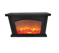 Yeglg Lanterna decorativa portatile per camino, finta lanterna decorativa a LED, per caminetto artificiale, effetto fiamma, USB o a batteria, per decorazione interna ed esterna