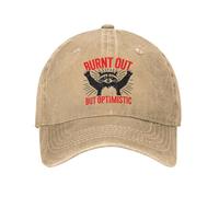 YEGTQAON Vintage e Classico Bruciato Ma Ottimista Lavato Berretto da Baseball Vintage Sun Trucker Cappello Primavera Unisex-Adolescenti Sport Outdoor Baseball Caps Durevole e Confortevole