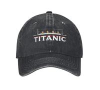 YEGTQAON Vintage e Classico Titanic Ship 1912 Atlantic Ocean Sink Sea Disaster Poster Berretto da Baseball Vintage Distressed Cotton Sun cap Outdoor Caps Cappello Resistente e Confortevole