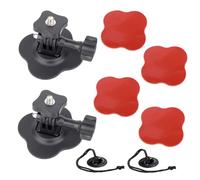 YEHOLDING 2 Kit Supporto Attacchi Adesivo flessibile per Insta360 X5, X4, X3, X2, Ace Pro, Ace, Supporto Casco Adesivo Accessori compatibile con GoPro Hero, SJCAM,pour DJI Osmo Action Accessoires