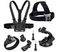 YEHOLDING 8 in 1 Kit di accessori per action cam, Imbracatura Pettorale regolabile, Cinghie per testa, Fascia da polso, compatibile con GoPro, Xiaomi YI, SJCAM e altre Action Cam