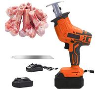 YEHOZZ Macchina Elettrica per Segare Ossa di Carne Macchina per Tagliare Carne Congelata, Tritacarne Lame per Tagliare Zampone di Pesce Bistecca Osso di Carne Congelato,1battery+1sawtooth