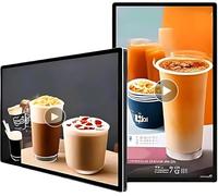 YEHOZZ Schermo per Segnaletica Digitale, IPS 1080p, Commutazione Orizzontale/Verticale, Looping, Schermo Diviso Intelligente, Lettore per Segnaletica Digitale per Ristoranti, Bar, Negozi 18.5inches