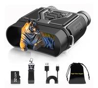 Yehtreh Occhiali per visione notturna con binocolo per visione notturna da 32 GB per oscurità totale, visione notturna digitale a infrarossi con schermo HD da 3", per osservare e registrare regali di