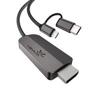 YEHUA Cavo USB C a HDMI, 2 in 1 Micro USB a Cavo HDMI, 1080P HDMI Adattatore Compatibile con Samsung/Huawei/Xiaomi Android Smartphone a HDTV (2M)