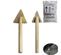 YehVeh Confezione da 2 punte di ricambio per saldatore in plastica, testa triangolare in rame, per kit di riparazione paraurti TPO TEO PP Kayak saldatrice cucitrice 60/100/80 Watt (16 mm + 20 mm)