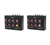Yeihhtuk 2X EQ-7 Amplificatore per Cuffie Audio per Auto Equalizzatore EQ A 7 Bande Equalizzatore Audio Digitale A 2 Canali