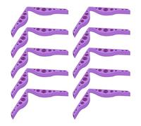 YEJBBUC 10 pezzi interni anti nebbia nasale ponte pad clip strisce in silicone interno viola