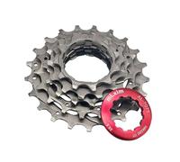 YEJBBUC Cassetta per bicicletta a 5 velocità, robusta, facile installazione, compatta, universale, ricambio rosso, 8,6 x 8,6 x 2,2 cm