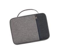 YEJBBUC Custodia per libro compatta con scomparto con manico, copertina per bibbia, colore: grigio