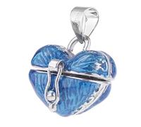 YEJBBUC Medaglione a forma di cuore smaltato per ceneri di cremazione, colore rosso, Reference Description, poliestere, come descrizione